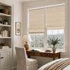Haven Linen Blend 100% Blackout Roman Blind