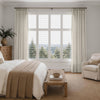 Hayes Slub Yarn Cross Weave Linen Look Curtain